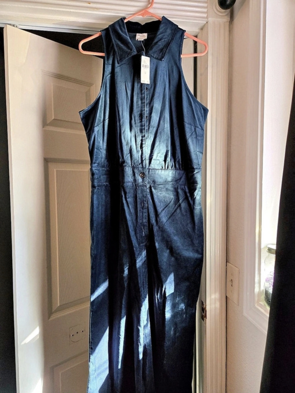 Maeve Anthropologie Turquoise Wide Leg Jumpsuit Size 14 NWT $168